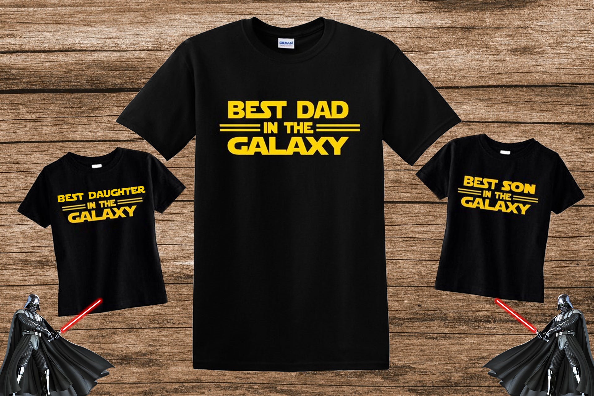 CUSTOM Best Dad in the Galaxy Star Wars Father's Day gift Mandalorian Matching Fathers Day Princess Leia Han Solo Jedi Princess Rebel Scum
