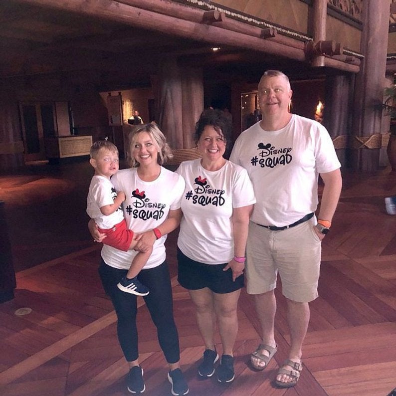 DISNEY SQUAD Mickey & Minnie Disneyland Disneyworld family trip vacation -  GROUP matching shirts tshirts