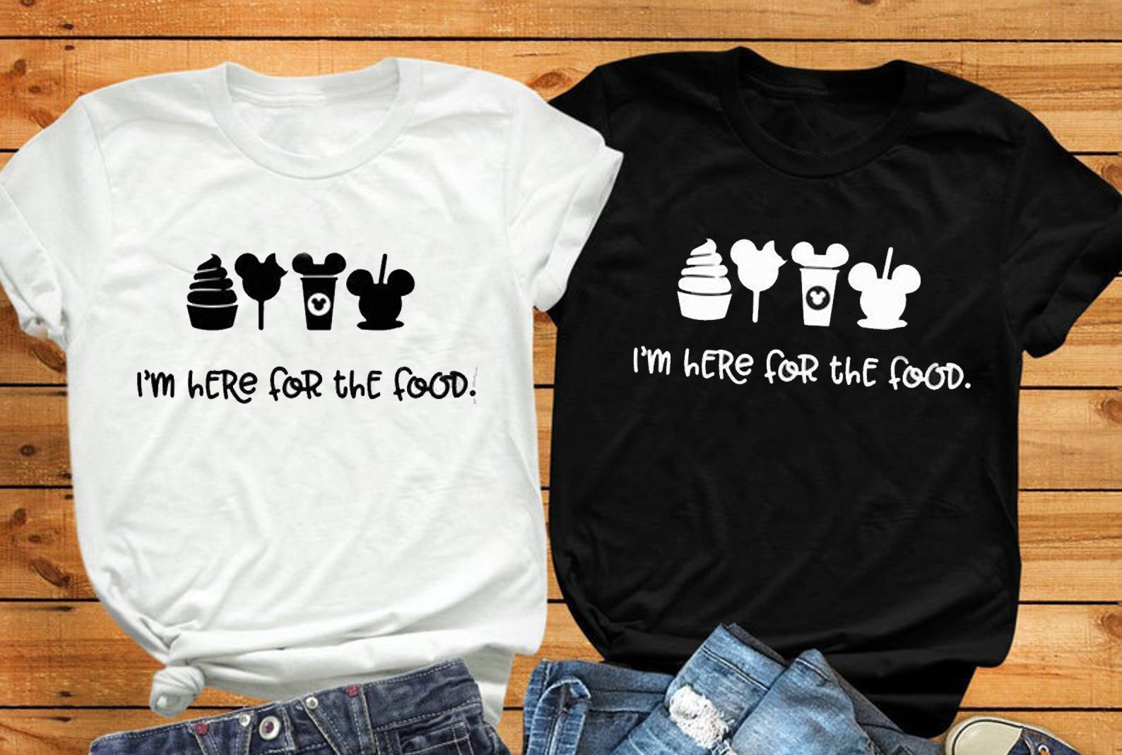 For The Food Disney Shirt -Disney Group Shirts -Disney Family Shirts - Disney Shirts - Disney Apparel - Custom Disney Shirts - Cool Mickey