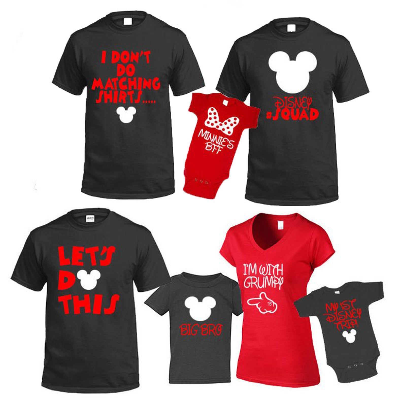 Disney Adult Shirt - Mickey Mouse - I Don't Do Matching Shirts - 3XL