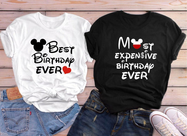 cute couple birthday shirts