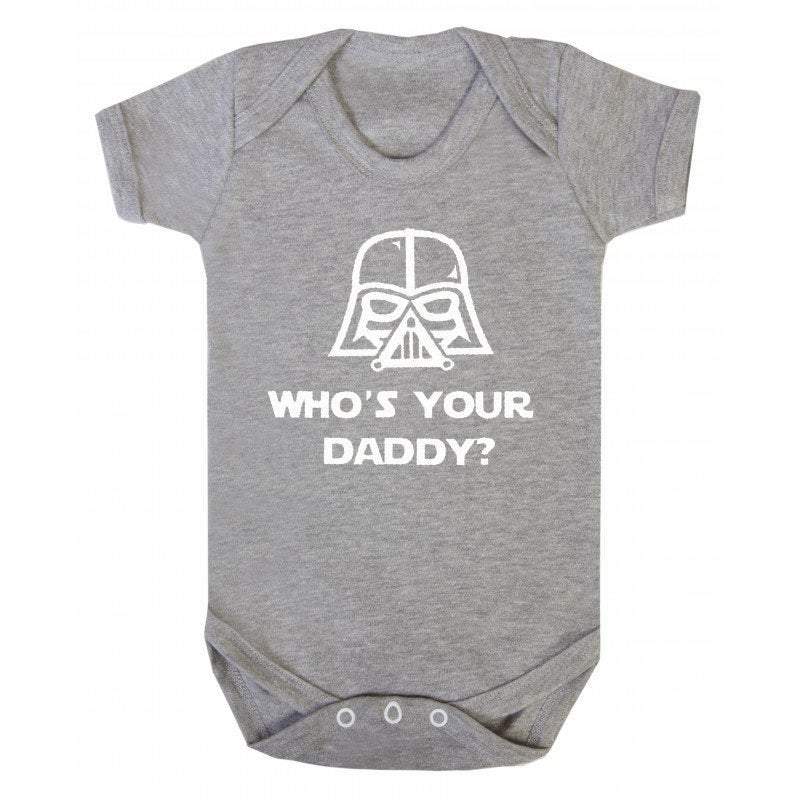 Who's your daddy star wars one piece OR shirt Darth Vader baby shower gift princess leia the last jedi