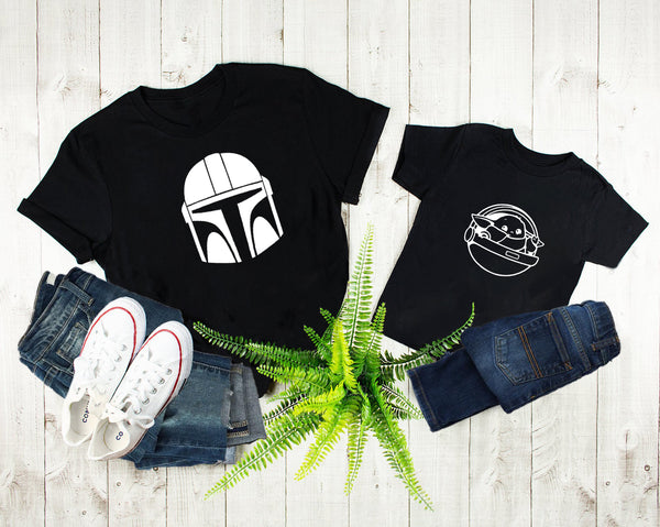 Star wars dad online and baby shirts